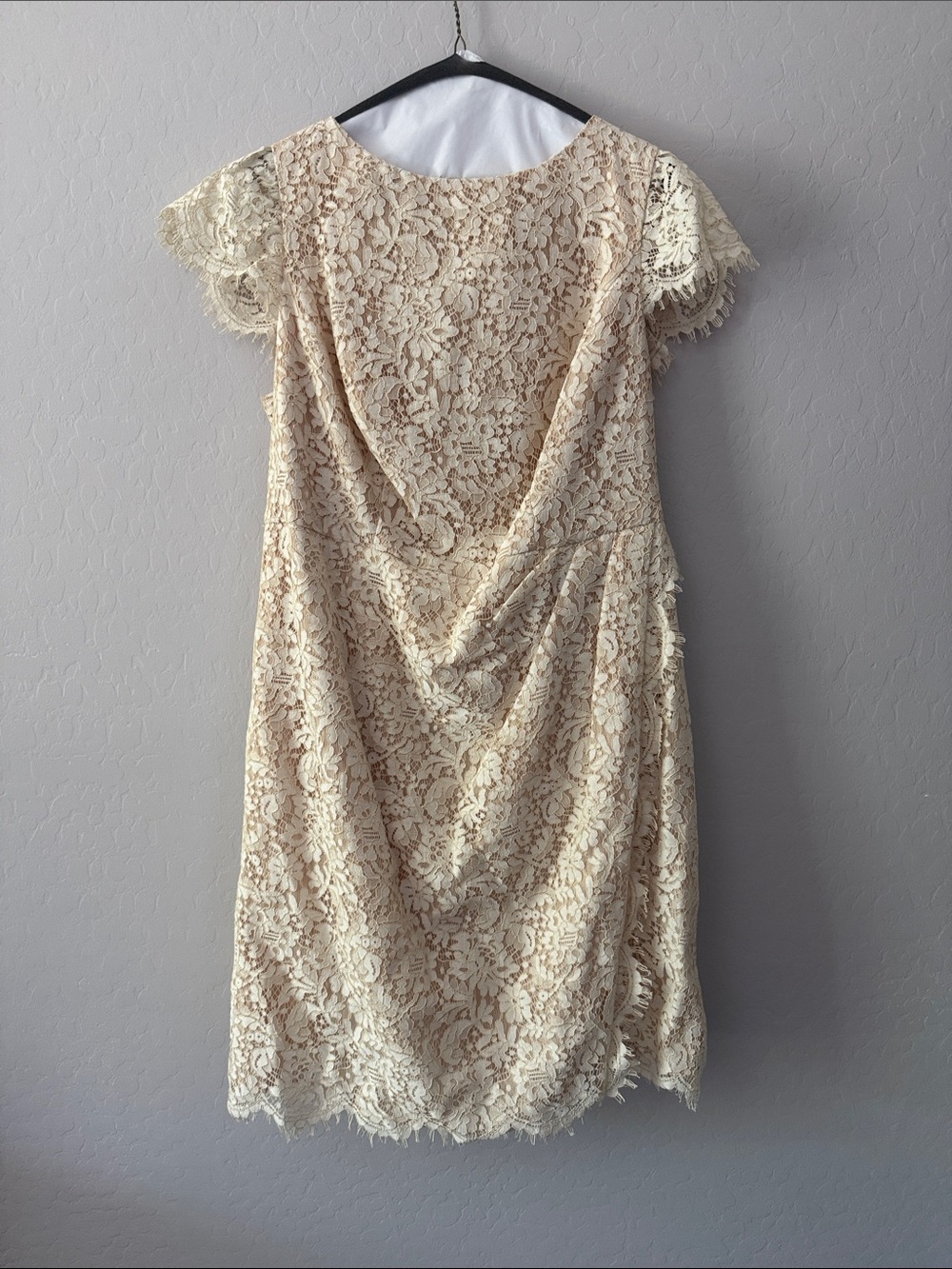 Vince Camuto Cream Lace Midi Dress